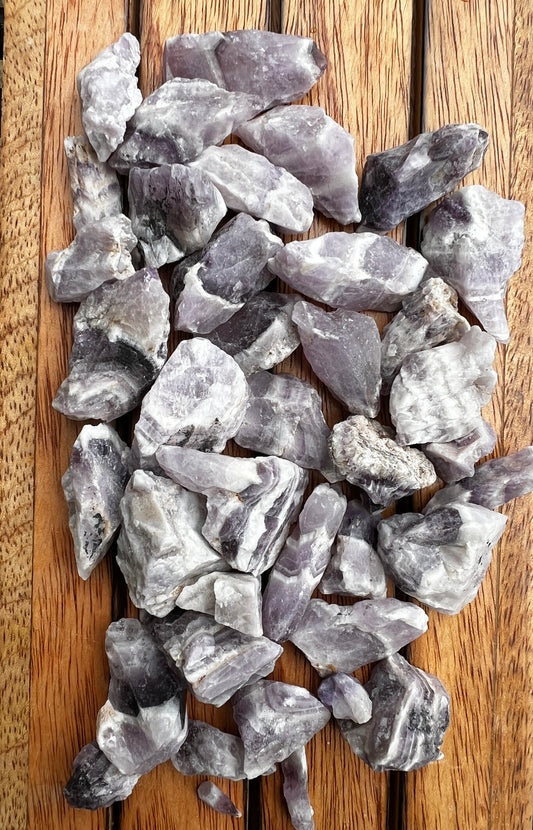 Chevron Amethyst Rough Stone- Mini