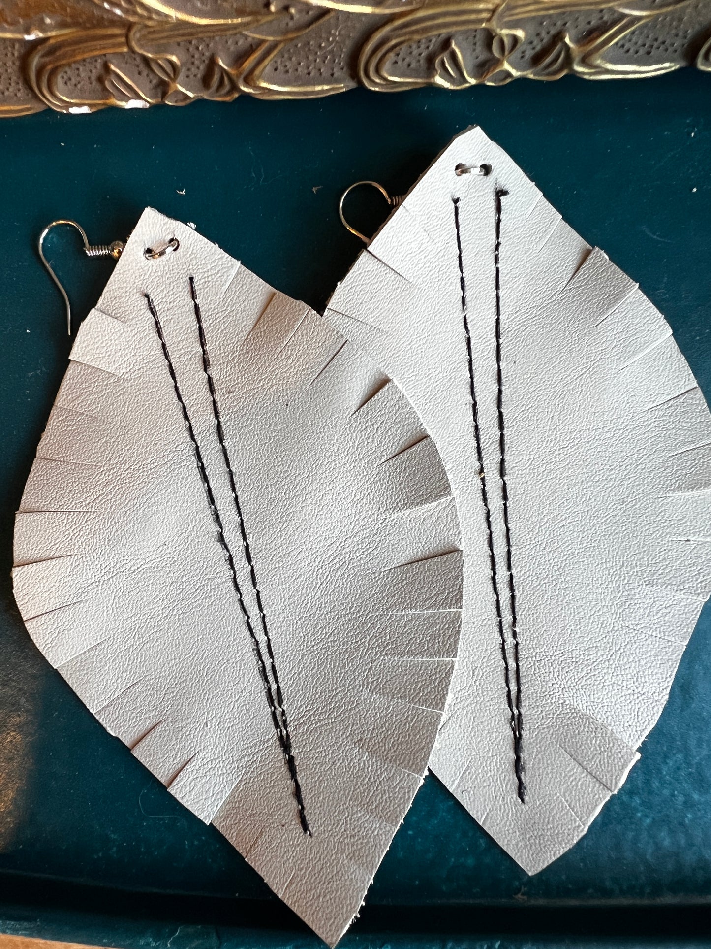 Large Leather Earrings