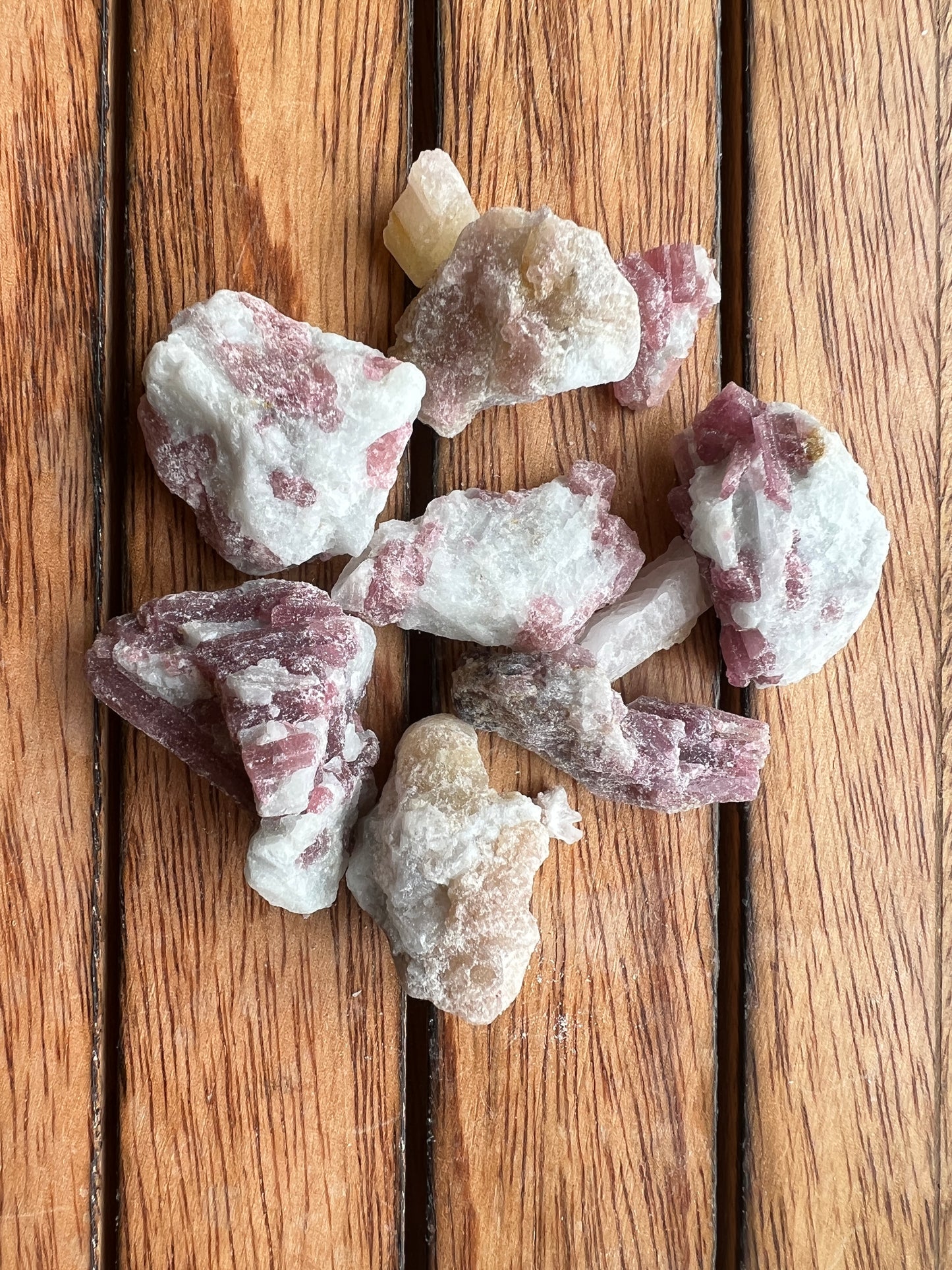 Pink Tourmaline in Quartz Rough Stone- Mini